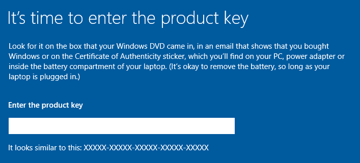 windows 10 key