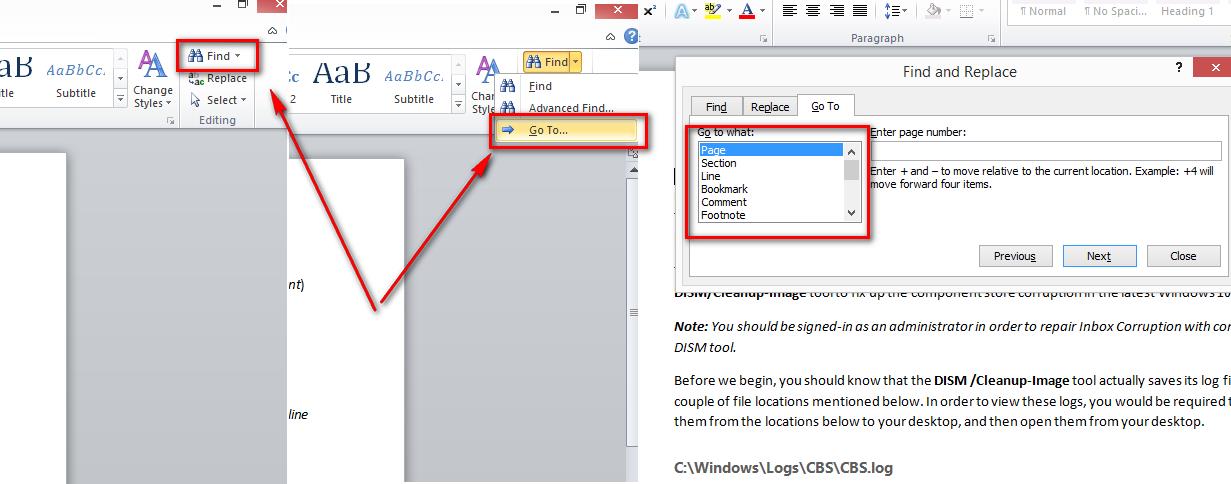 how to delete half page in word