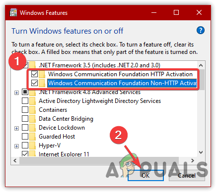 Enabling Microsoft .NET Framework