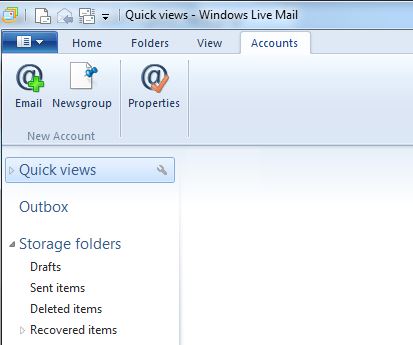 config windows live mail config windows live mail