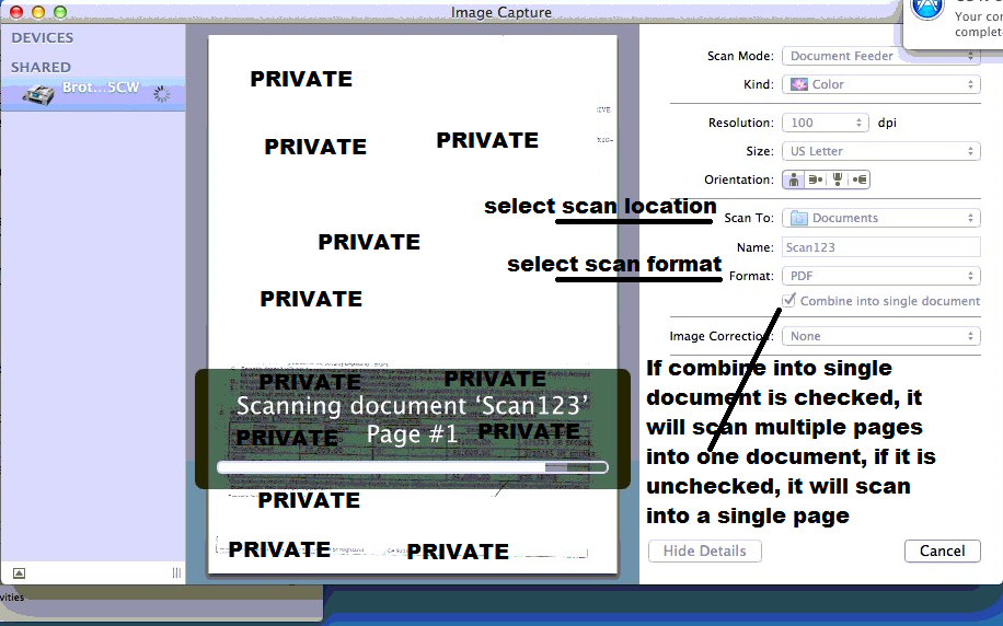 scanner image capture