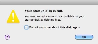 Fix Your Startup Disk Is Full
