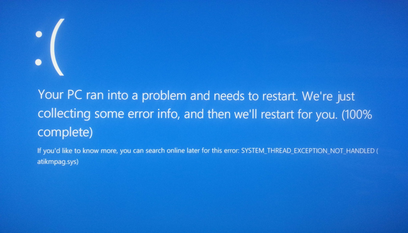 BEST FIX: Steps to fix BSOD Error atikmdag.sys on Windows 10