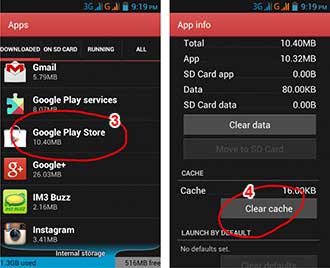 stopped process android clear fix data
