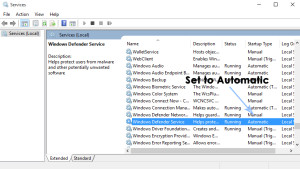 Fix: Windows Defender error 0x80004004