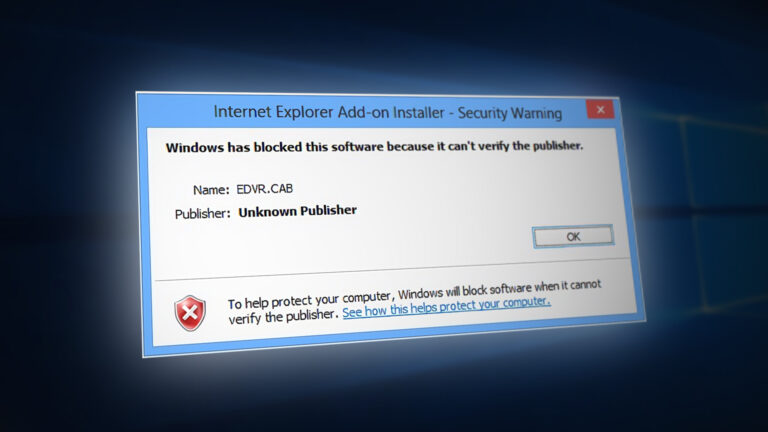Fix: Windows blocked software because of unverified publisher