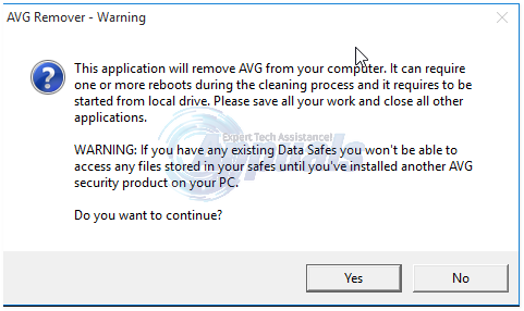 avg removal tool not removing everything