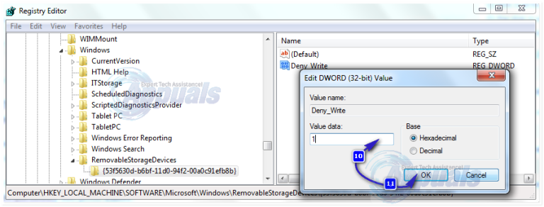 How To Enable or Disable Write Protection for a Disk Drive