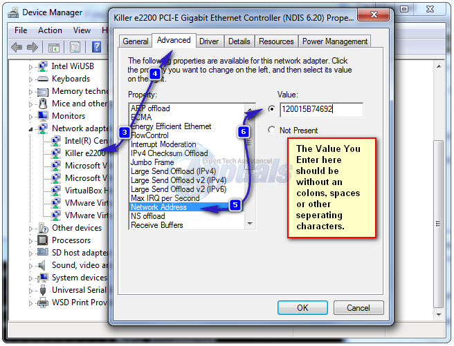 How To Look Up And Change Your Mac Address Appuals How To Look Up And Change Your Mac Address Appuals