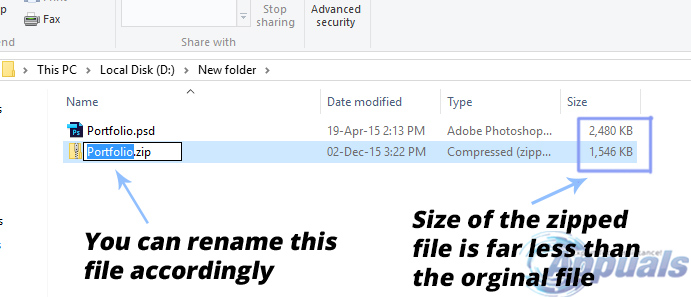 How To Compress / ZIP a File in Windows 10 - Appuals.com