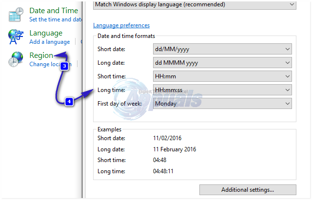 how to set military time in windows 10