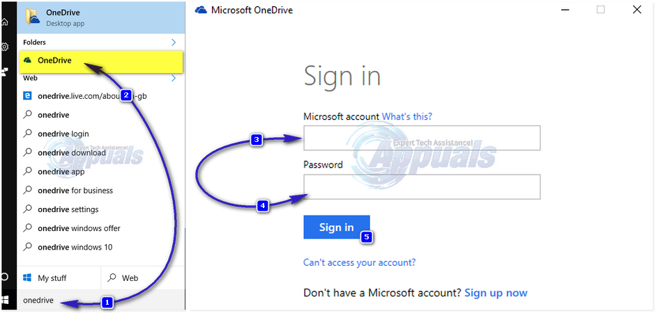 log in to onedrive on pc