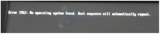 Error 1962 no operating system found lenovo что делать