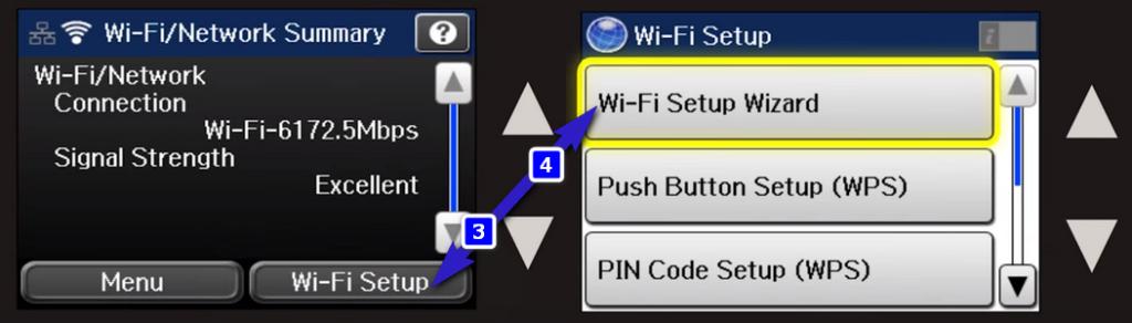 Best Guide Epson Wf 3640 Wifi Setup Using Printers Control Panel 7171