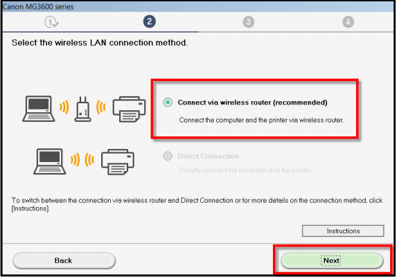 How to Connect MG3620 wirelessly using Printers Control ...