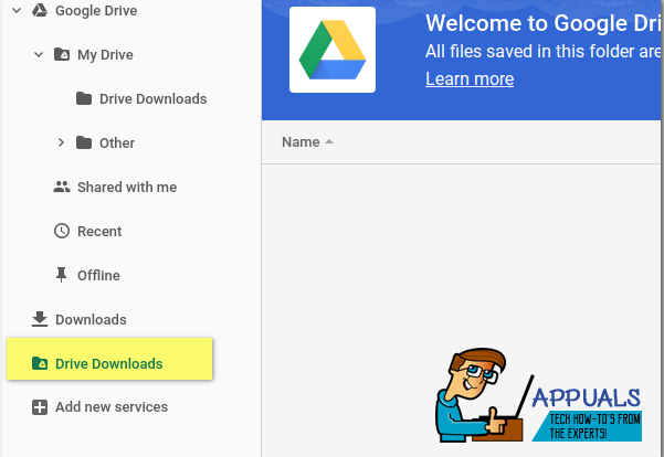 google drive download folder