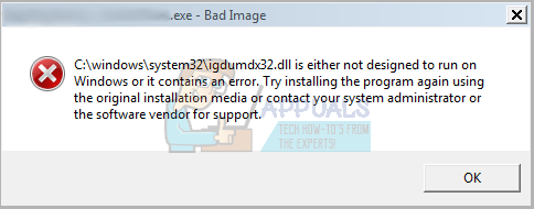 Fix Application Name Exe Bad Image Is Either Not Designed