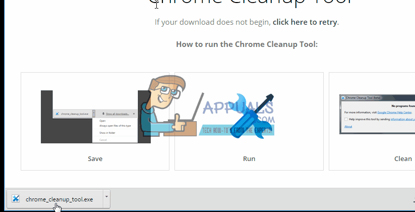 chrome cleanup tool
