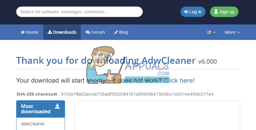 omnibox removal adwcleaner