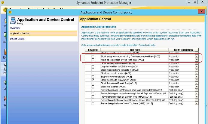 application-and-device-control-policy