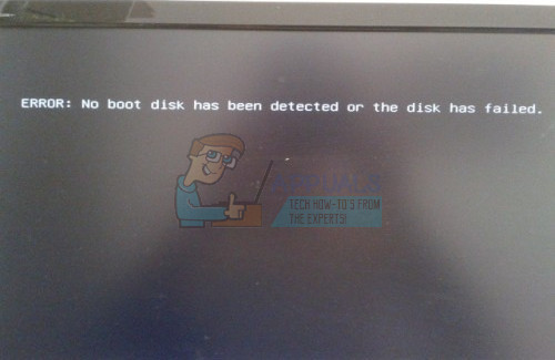 no bootable device insert boot disk toshiba windows 8