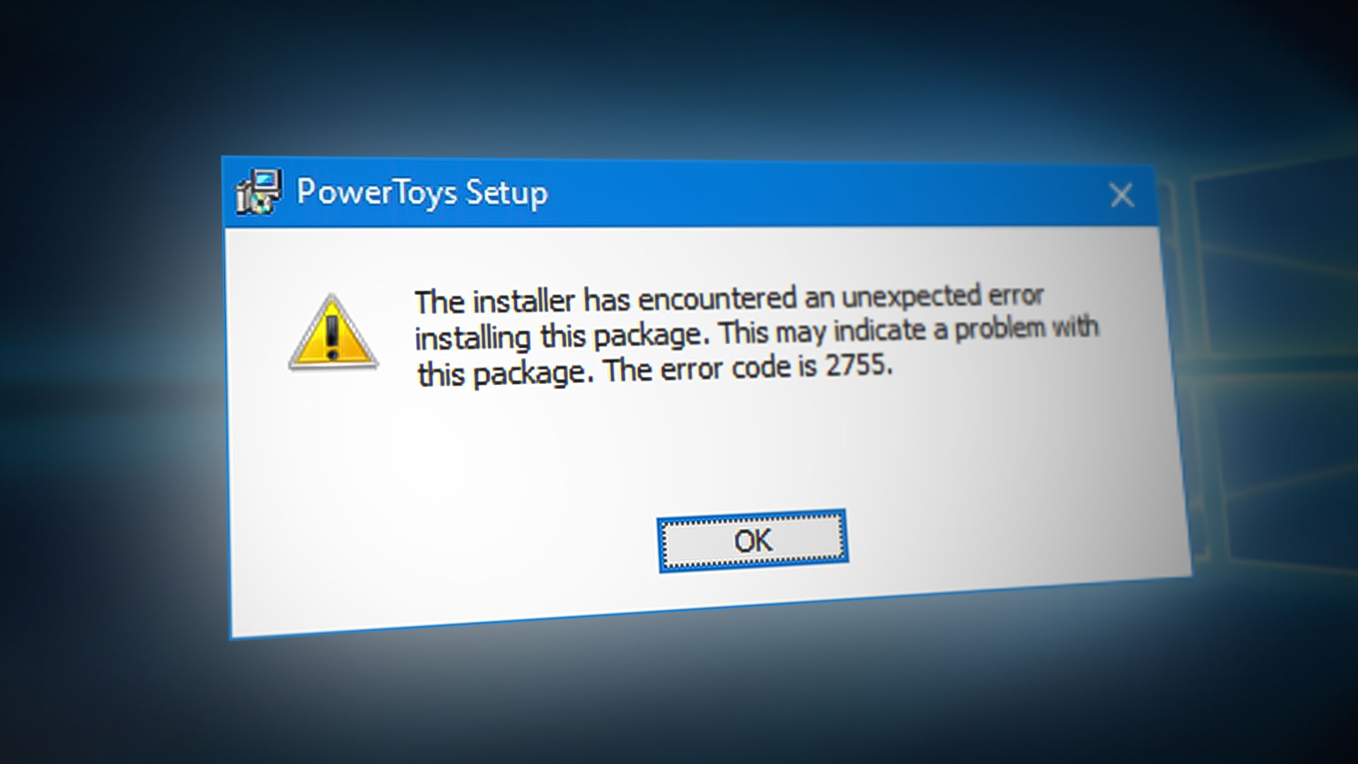 The Installer Encountered An Unexpected Error Error Solved