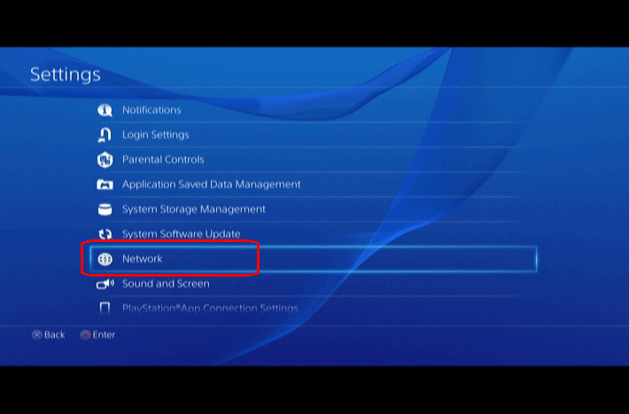 playstation 4 router settings