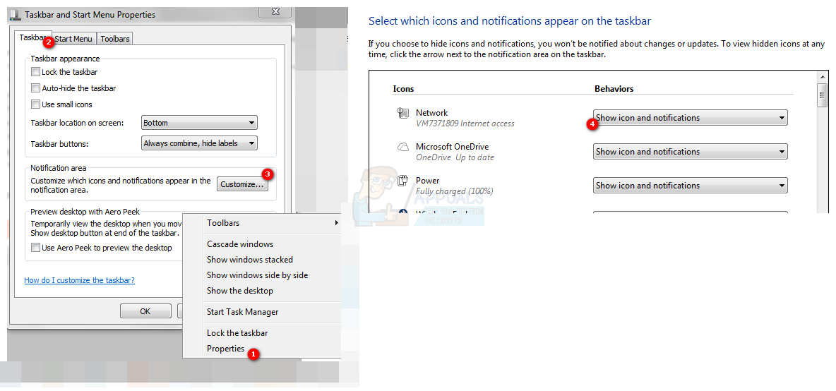 windows 8 taskbar icons