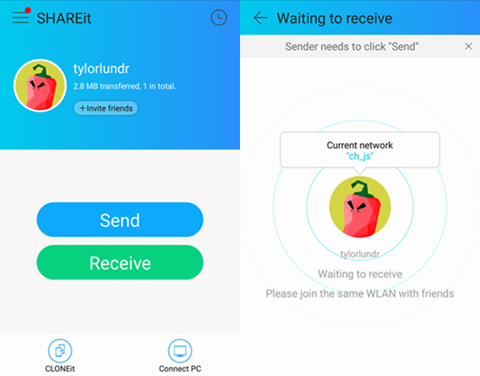 how to use shareit