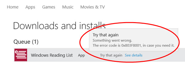 Fix Windows 10 Store Error Code 0x803f8001 Appuals Com - all 11 new treasure quest simulator codes update 1 bug fix roblox youtube
