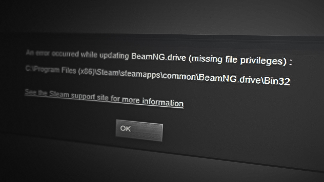 How to Fix Steam 'missing file privileges' Error?