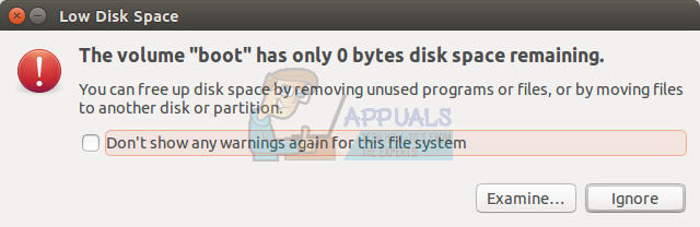 ubuntu boot volume is always low disk ubuntu boot volume is always low disk
