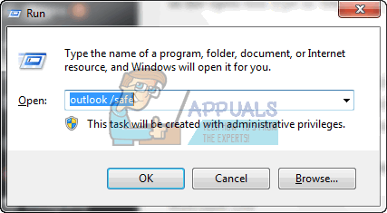 outlook 2016 will not open processing