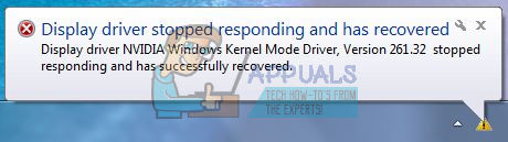 fix display driver nvidia windows kernel 361.43