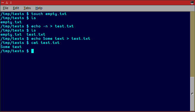 how to create file in command line linux