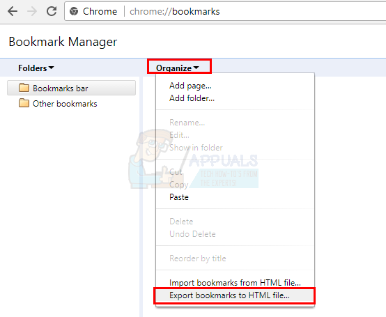 How To Export Bookmarks On Chrome Firefox And Edge Appuals Com