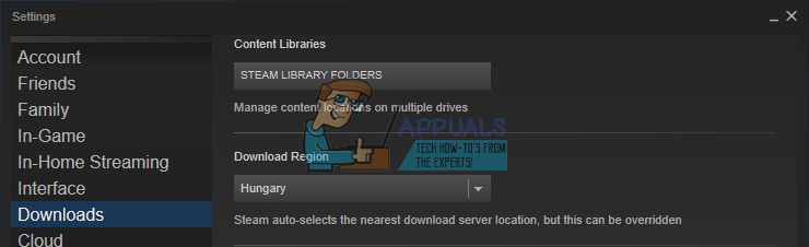 steam download speed drops to 0