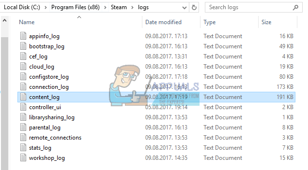 Error log txt file. Error log txt file