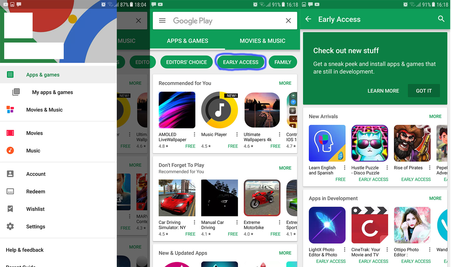 how to try unreleased apps from google