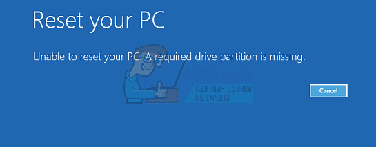 missing partition windows 8