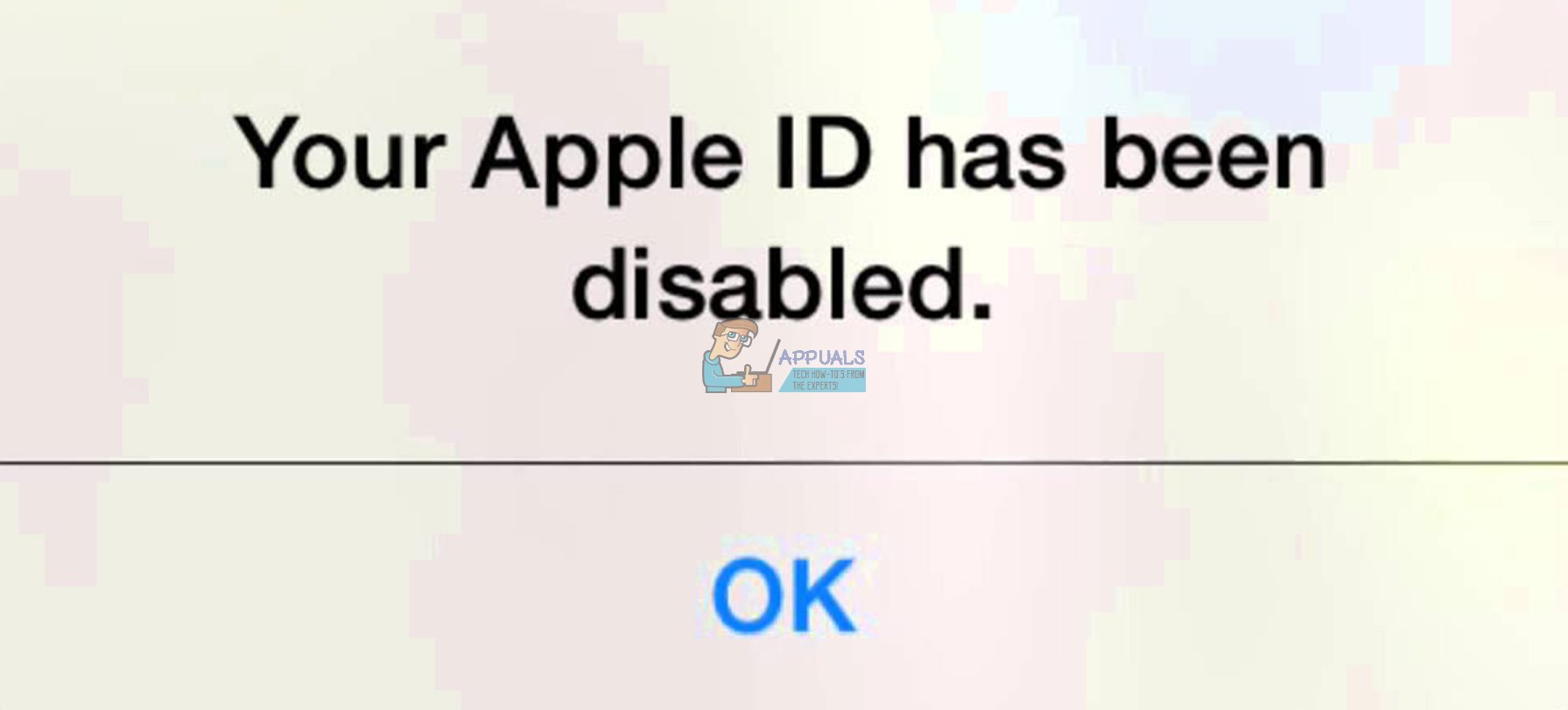 How To Fix Your Apple Id Has Been Disabled Appuals Com - so if you want to restore your disabled apple id account here you can find the solution
