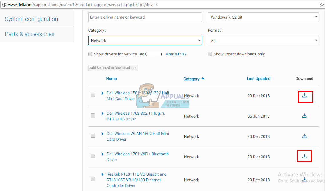 dell network adapter driver windows 10