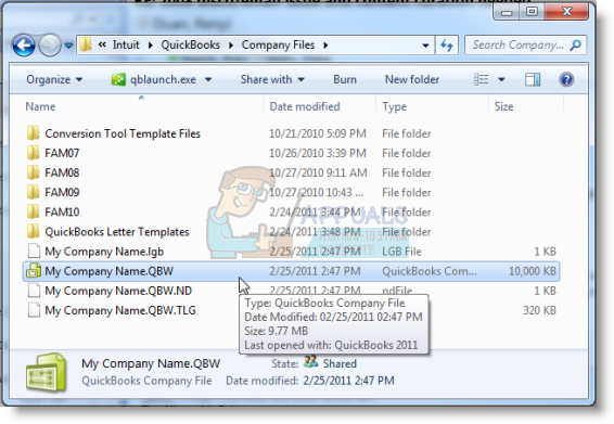 what is the quickbooks company file extension