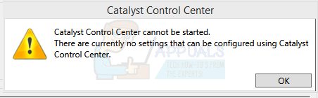 how to open ati catalyst control center windows 7 32 bit