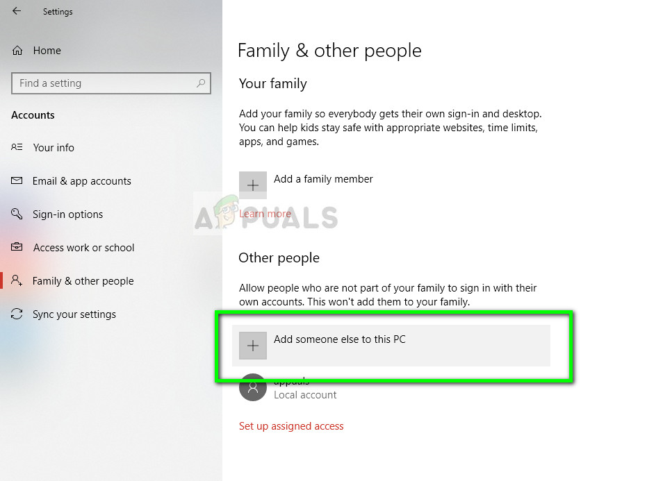 Add someone else to this PC to check if the calculator utility works.