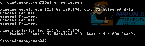 Fix General Failure Error When Running Ping Commands Appuals Com