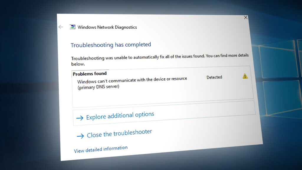 Windows can’t communicate with device or resource
