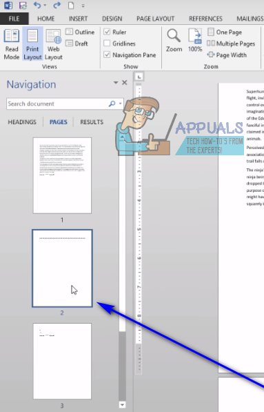 how-to-delete-a-page-in-word-2013-appuals