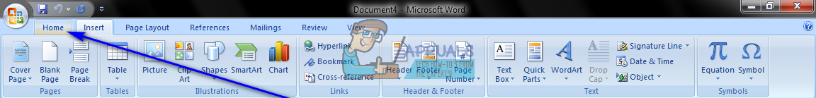 how to double space on microsoft word 2010