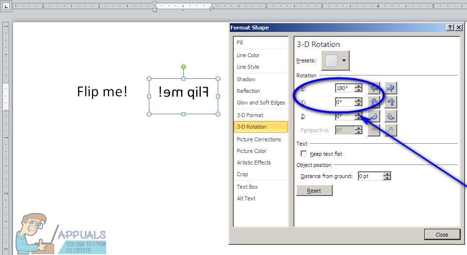 How To Mirror Text In Word Appuals Com, What Is The Word For Mirror Image